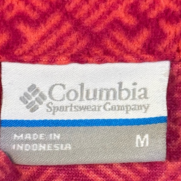 Columbia Women's Red Patterned Pull Over Size M - Picture 3 of 5